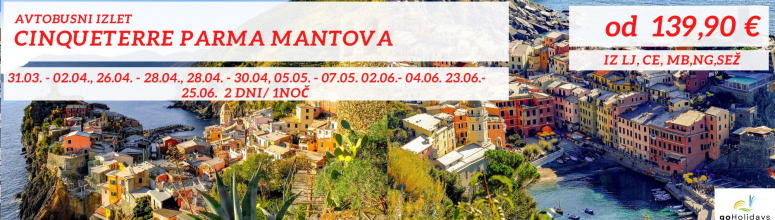prvomajski izlet v Cinqueterre Parma Mantova