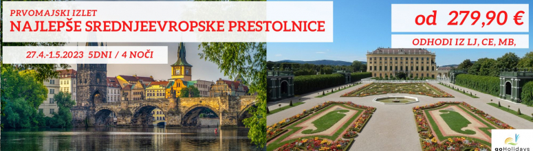 NAJLEPŠE SREDNJEEVROPSKE PRESTOLNICE ZA PRVI MAJ 2023